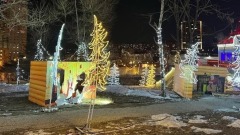 Украшения на главной площади Владивостока погружают жителей в сказку