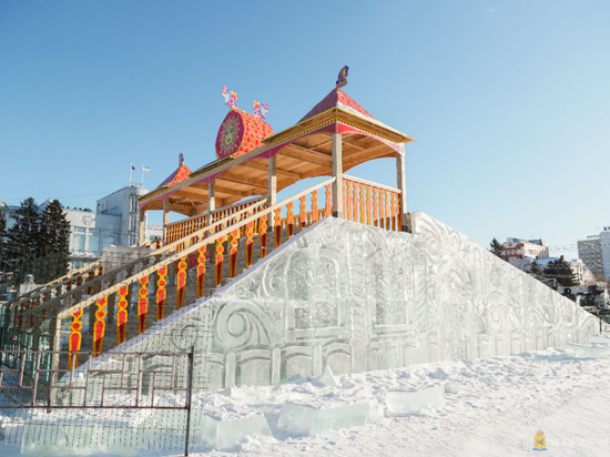 Главный ледовый городок Улан-Удэ вот-вот распахнёт свои двери