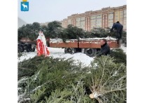 Управляющие компании Йошкар-Олы встретили поезд Деда Мороза.