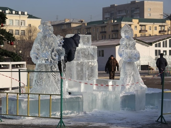 Ледовый городок торжественно откроют 24 декабря в 17:00 на площади Читы