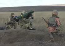 Военнослужащие украинской армии 22 декабря провели стрельбы из американских переносных противотанковых ракетных комплексов Javelin на одном из полигонов Донбасса