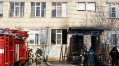 Появилось видео с пожара в инфекционной больнице в Астрахани 