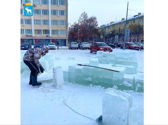 Ледовый городок в центре Йошкар-Олы достроят к 29 декабря