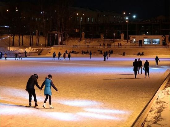 Заработал каток в казанском «Черном озере»