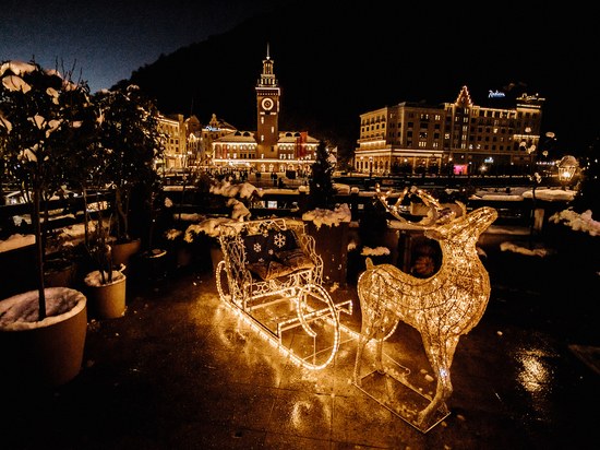 Новый год в горах Сочи встретят фейерверками и лазерным шоу