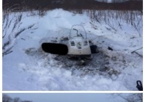 На Сахалине в субботу, 25 декабря, пьяный 38 - летний мужчина отправился на снегоходе "Буран" в район озера Птичье