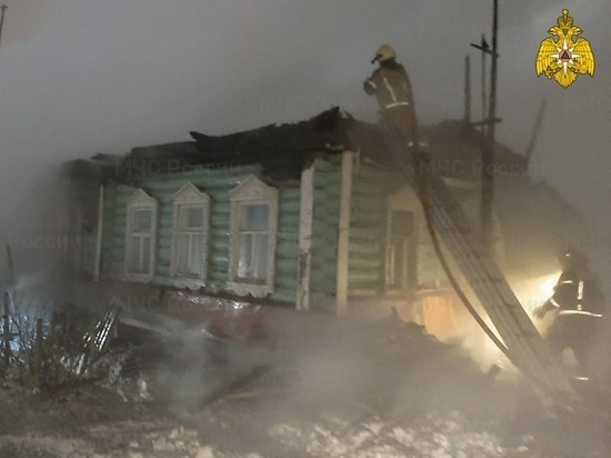  Жилой дом сгорел в деревне под Боровском