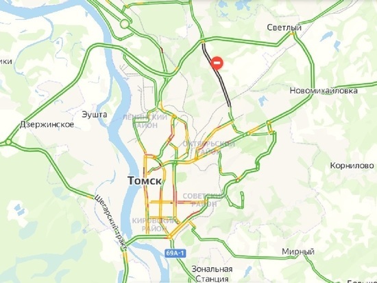 Томск встал: 29 декабря в городе весь день 8-балльные пробки