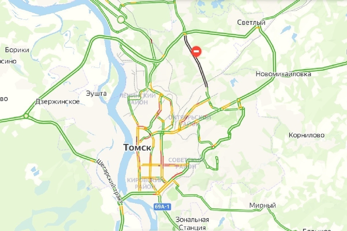 Карта пробок томск