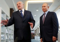 Президент России Владимир Путин перед встречей заехал за своим белорусским коллегой Александром Лукашенко
