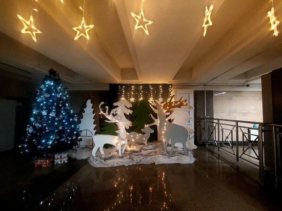 В метро Казани установили новогоднюю фотозону