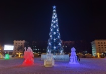 Каждый год в Хабаровске украшают площадь Ленина