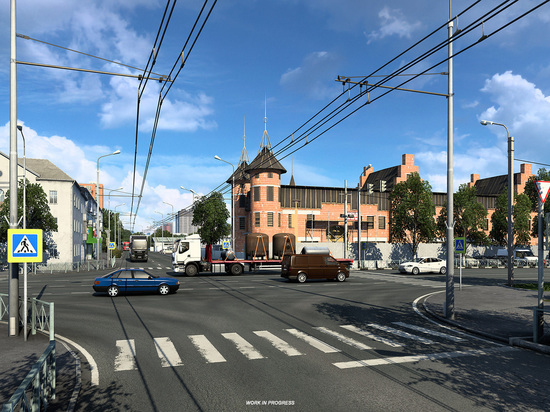 В дополнении игры Euro Truck Simulator 2 появятся виды Рязани