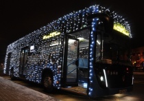 В Белгороде продолжает курсировать праздничный электробус