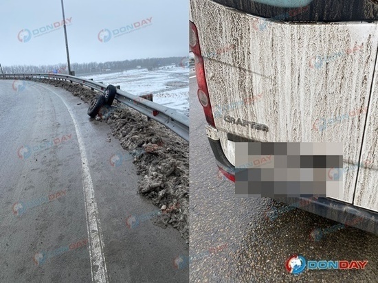 На Дону у микроавтобуса по пути в Волгодонск отвалилось колесо
