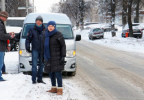 Мэр Рязани Сорокина проверила качество уборки дорог и дворов от снега
