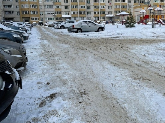 Тамбовчане жалуются на то, что дворы, тротуары и дороги не расчищают от снега
