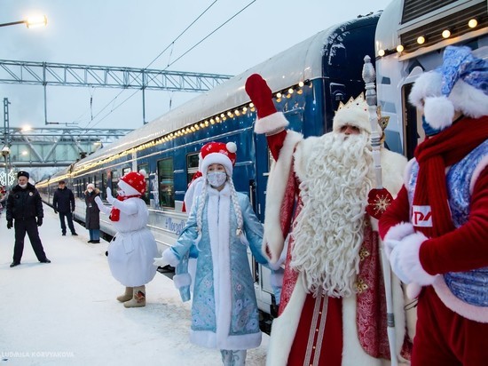Дед Мороз прибыл в Петрозаводск из Великого Устюга