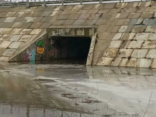 В Ростове затопило переход, ведущий на гребной канал