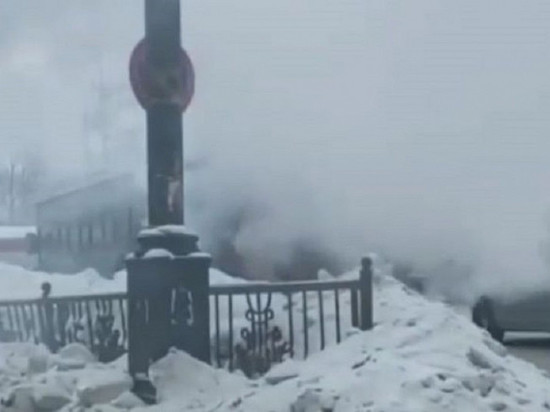 В Хабаровске загорелся автобус маршрута №104