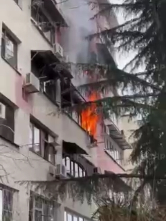 На Яна Фабрициуса в Сочи горели две квартиры