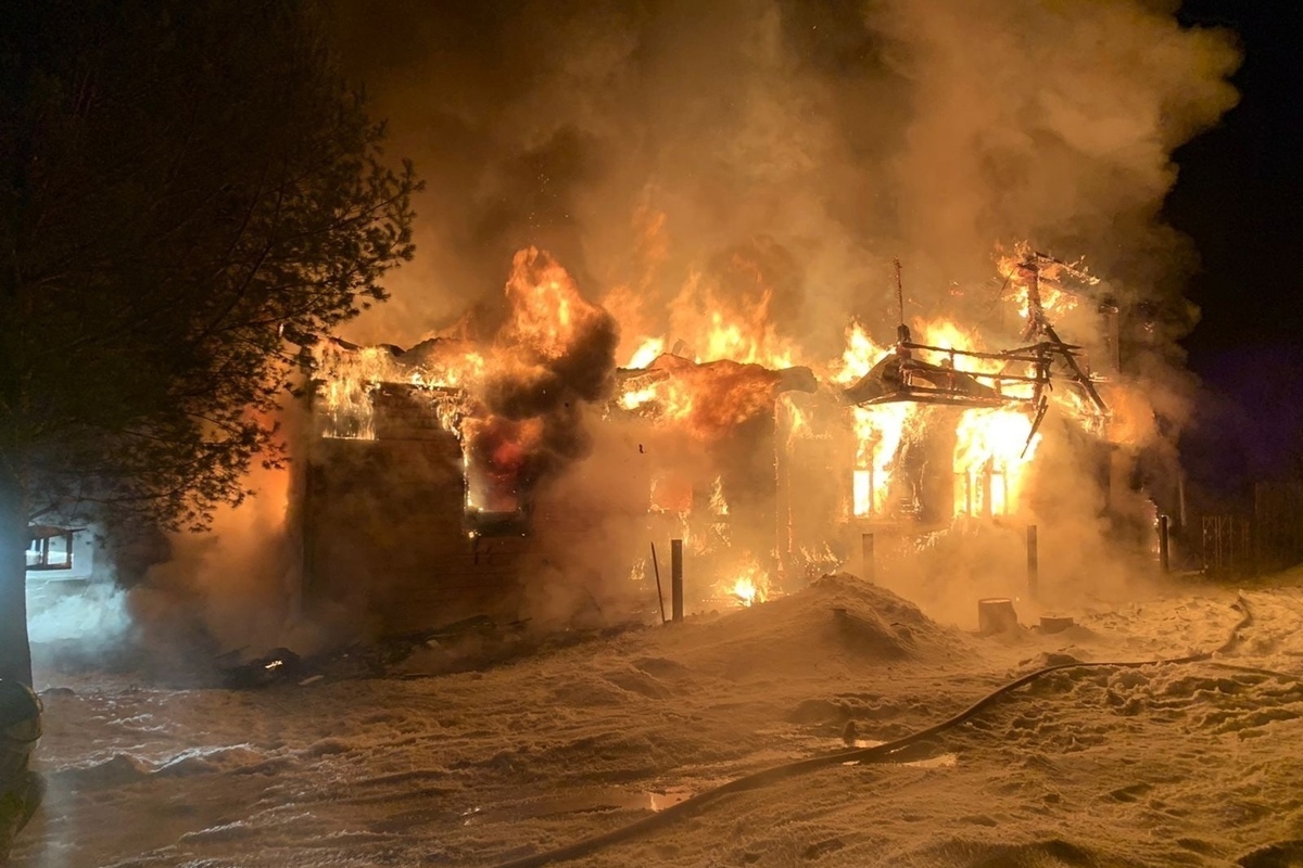 Пожар в Тверской области
