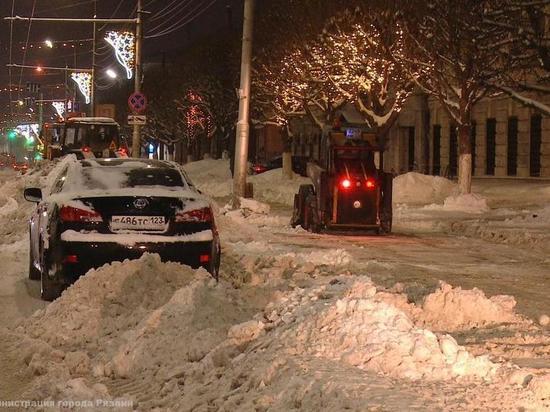 За сутки с улиц Рязани вывезли более 4,6 тысяч кубометров снега