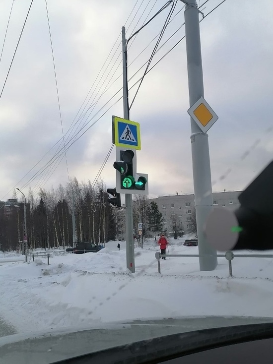Второй светофор не выдержал натиска стихии в Петрозаводске