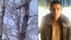 Полиция сняла омского педофила с дерева: кадры задержания