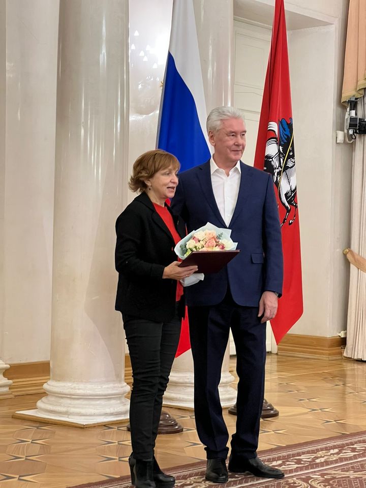 Марина Райкина получила премию Москвы в области журналистики