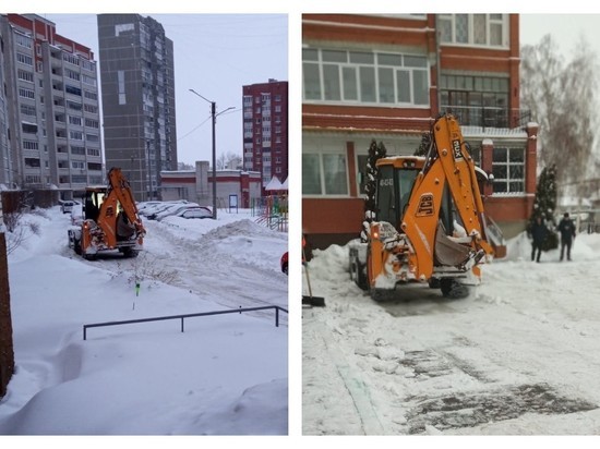 За сутки из 135 дворов Йошкар-Олы вывезли снег