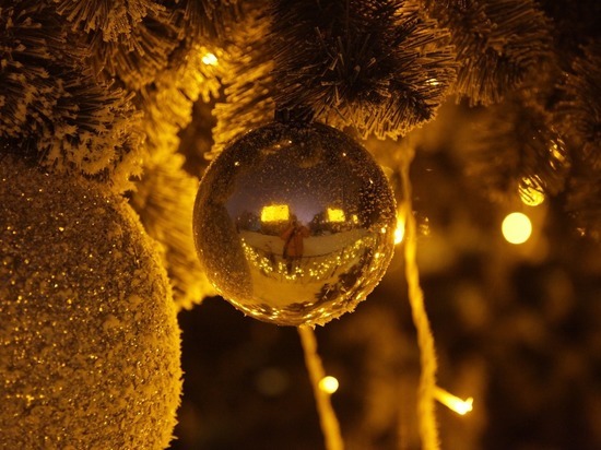 В Ростове-на-Дону ветром снесло главную новогоднюю елку