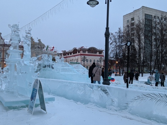 Ледяные горки в Томске закрыты из-за аномального потепления