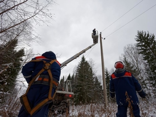 Более 1000 км ЛЭП восстановили энергетики в Новгородской области после циклона «Эльза»
