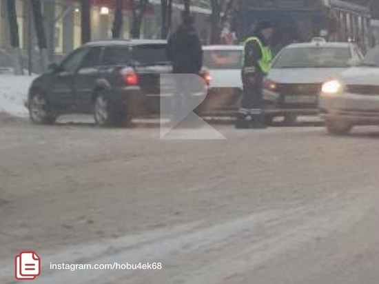 На улице Дзержинского в Рязани произошла массовая авария