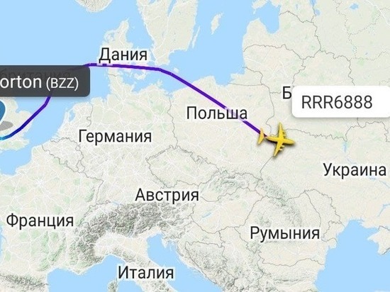 C-17A Globemaster III  ВВС Великобритании прибыл в Киев