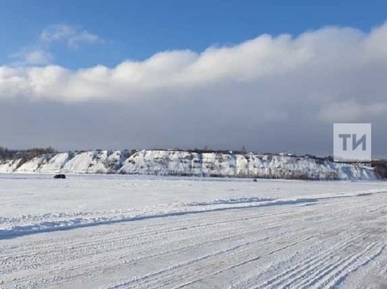 В Татарстане из-за метели закрыли ледовую переправу на Каме