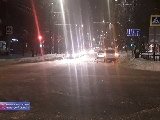 В Иванове сбили мужчину, переходившего дорогу на красный свет светофора