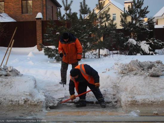 За сутки с улиц Рязани вывезли более 4,7 тысяч кубометров снега