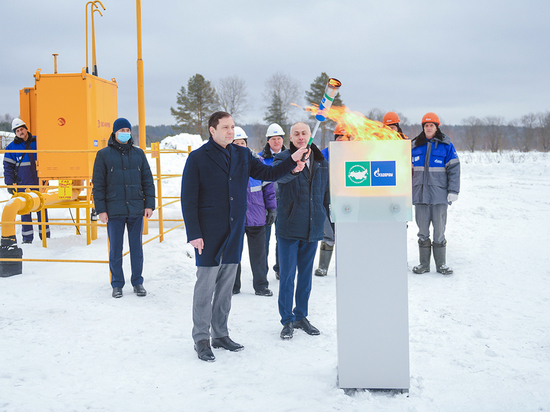 Голубое топливо пришло в деревню Абрамово Темкинского района