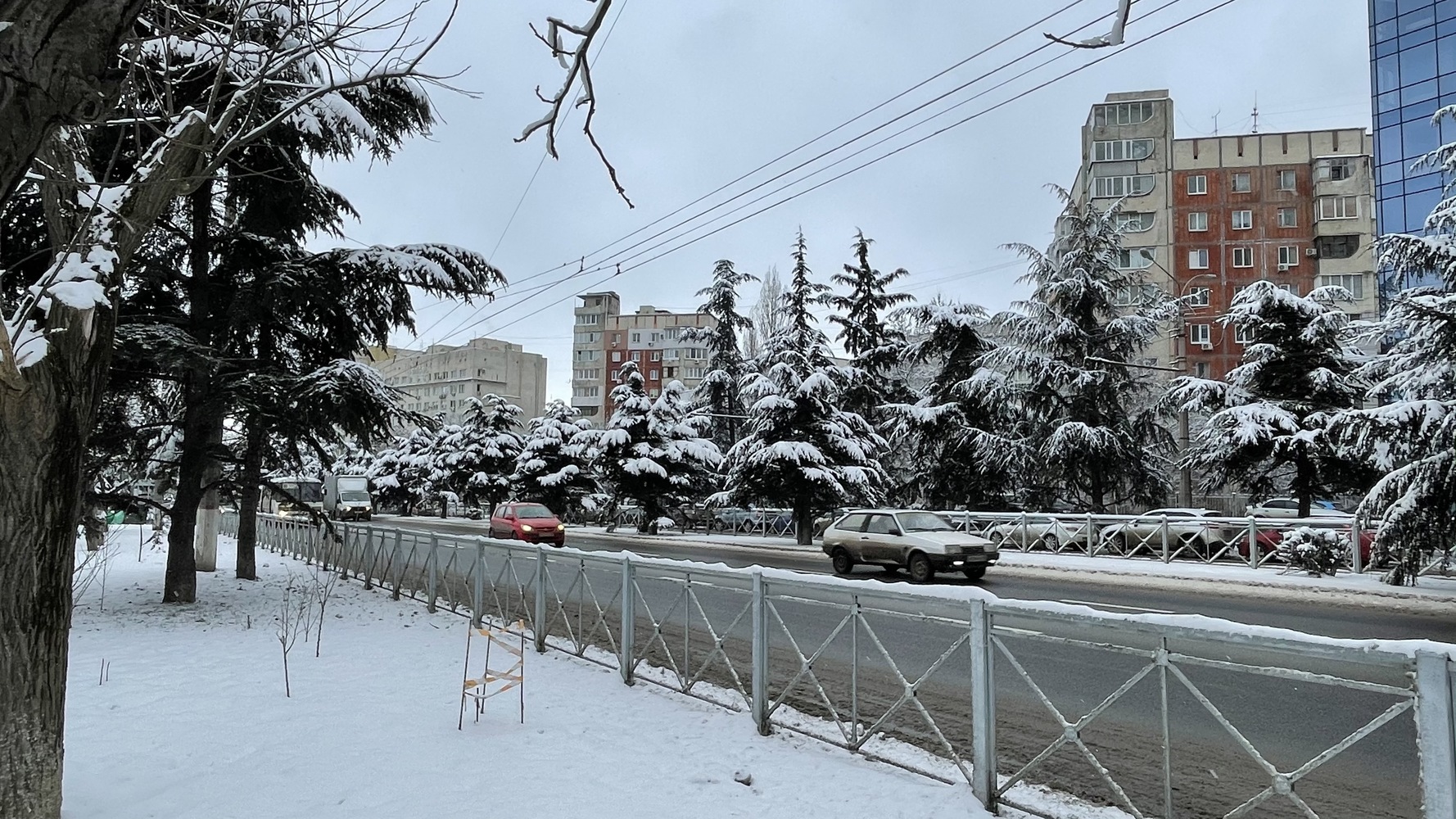 Крым засыпало снегом: как выглядят улицы Симферополя и Севастополя