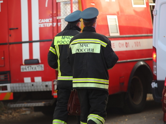 Спасатели залили водой полыхавший фургон в Калининградской области