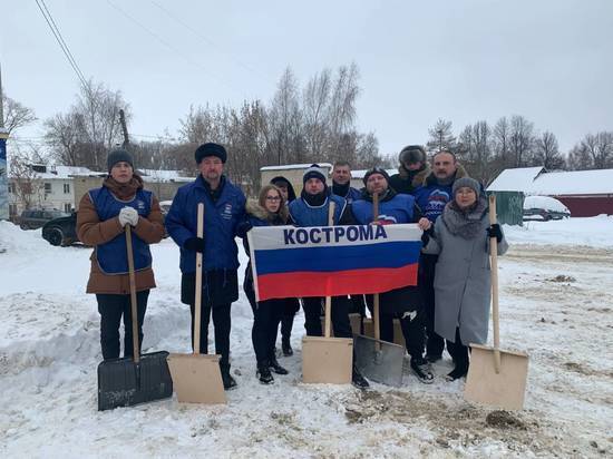 «Единая Россия» в Костромской области приняла участие в акции «Снежная вахта 2022»