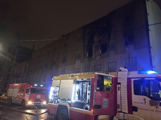 Пожар в памятнике архитектуры на Шаумяна в Ростове полностью потушили