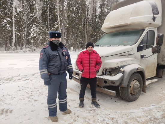 В Костромской области инспекторы ГИБДД спасли замерзающего водителя