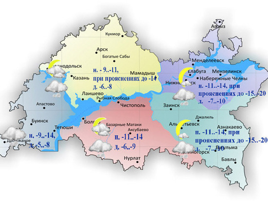 Снегопад и метель прогнозируются в Татарстане 23 января