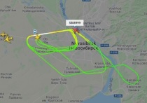Вылетевший из Новосибирска аэробус кружит над городом по непонятной причине утром 23 января