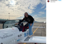 Бельгийка Зара Резерфорд стала самой юной летчицей, облетевшей вокруг земного шара в одиночку