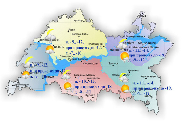 Карта погоды в татарстане онлайн