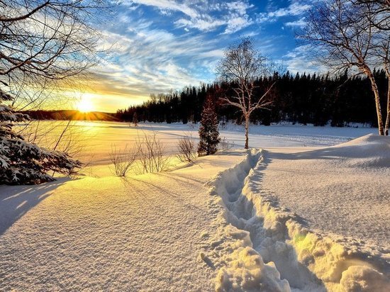 В понедельник в Воронежской области будет небольшой снег